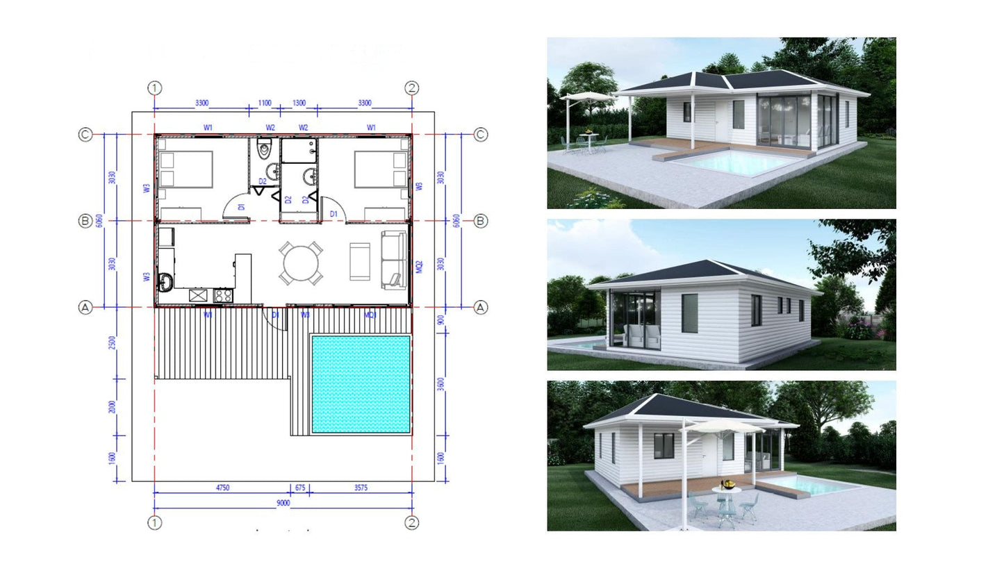 Elegant 20×30 Modern Prefab Home | Luxury-Style Porch & Customizable Design