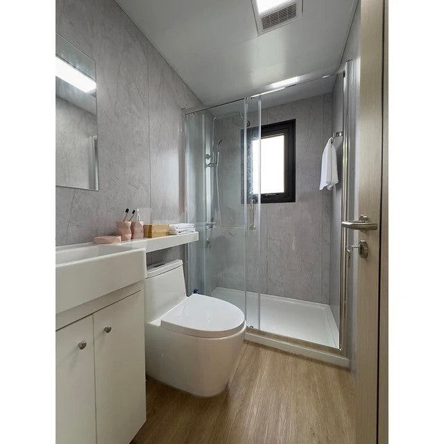 SmartSpace 2-Bedroom Prefab Tiny House with Porch – Modern Modular Home with Kitchen, Bathroom, and Living Area
